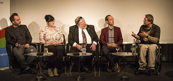 Podium mit Horst Rosenberger (rechts), Bild: Rolf Barthel
