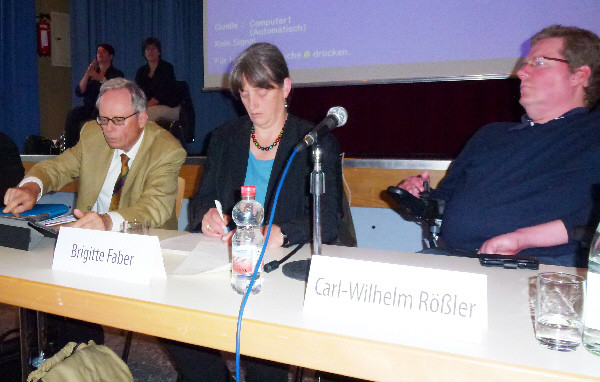 v.l. Dr. Peter Motsch, Brigitte Faber, Carl-Wilhelm Rößler