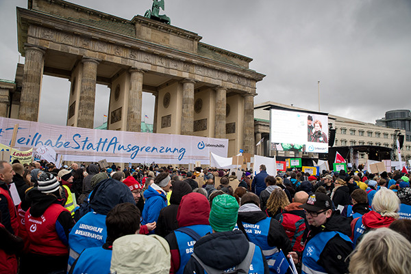 Protestaktion am Brandenburger Tor