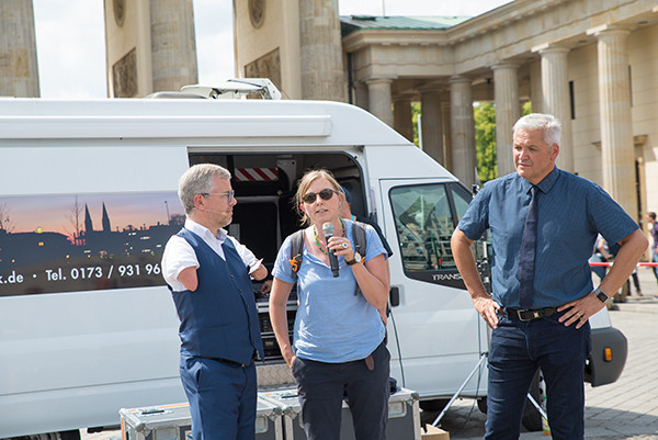 Bundestagsabgeordnete auf der Demo